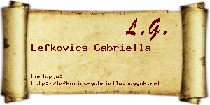 Lefkovics Gabriella névjegykártya